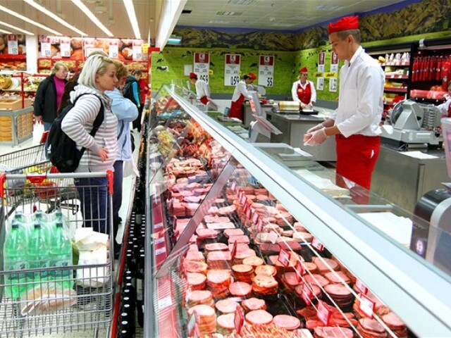 potraviny, nákup, mäso
