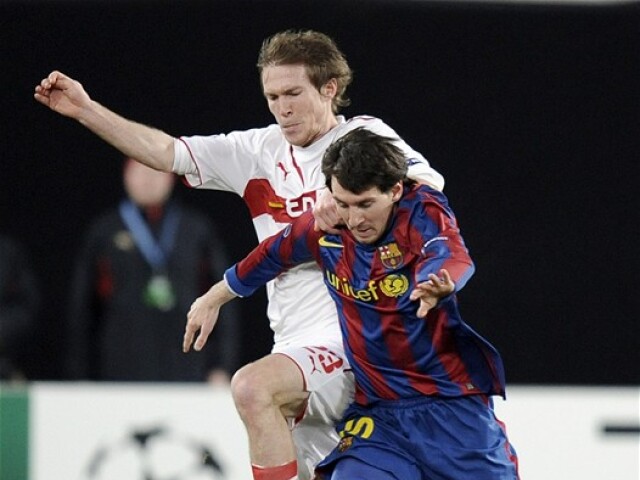 Barcelona Stuttgart Messi Hleb