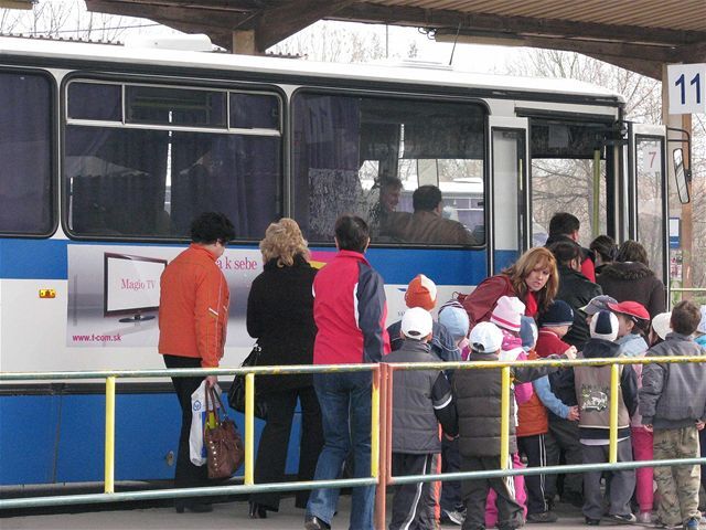 autobus, autobusová stanica, rad, 