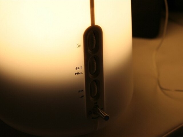 Philips HF3480, lampa, budík, svetlo