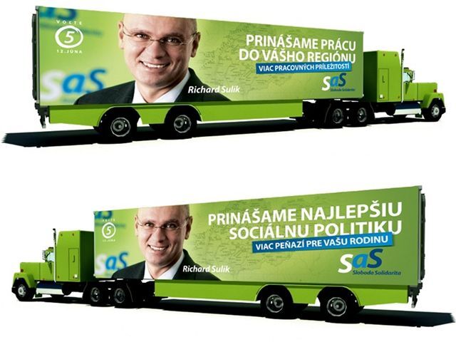 SaS, Sloboda a solidarita, kampaň kamión