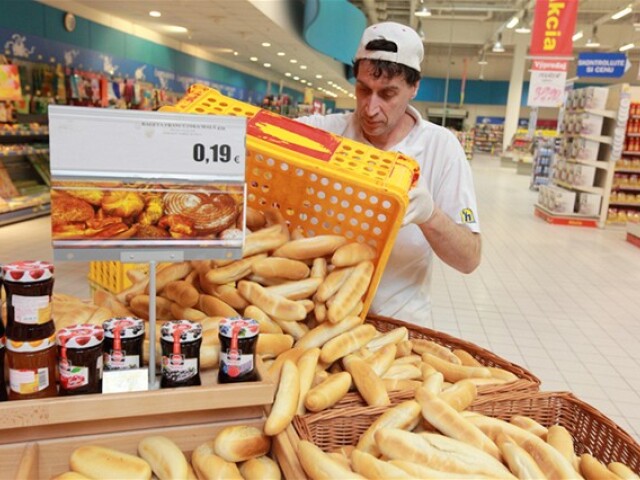 pečivo, obchod, rožok, hypermarket, nákup, potraviny, pekár