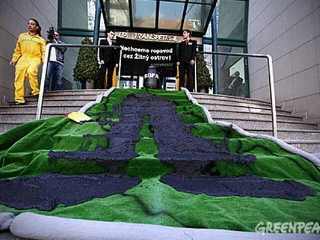 Greenpeace, Žitný ostrov, protest