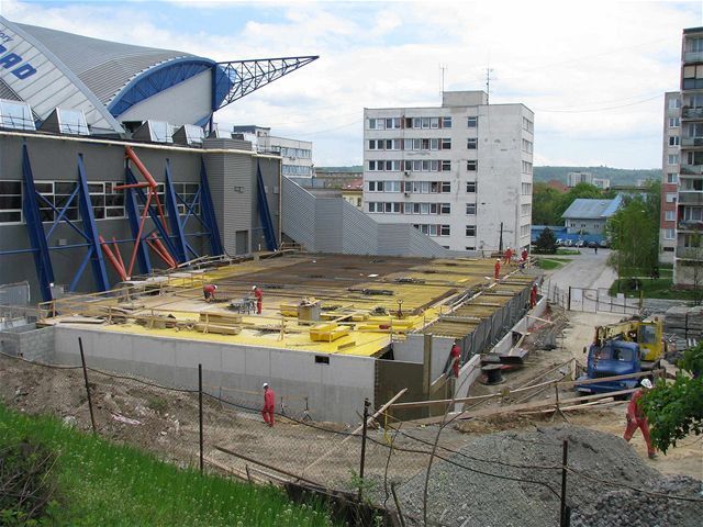Košice, tréningová hala, stavba,