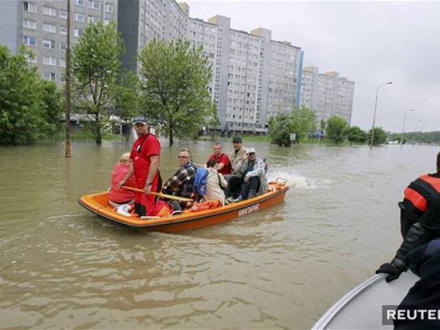 Poľsko, voda, povodeň, záplavy