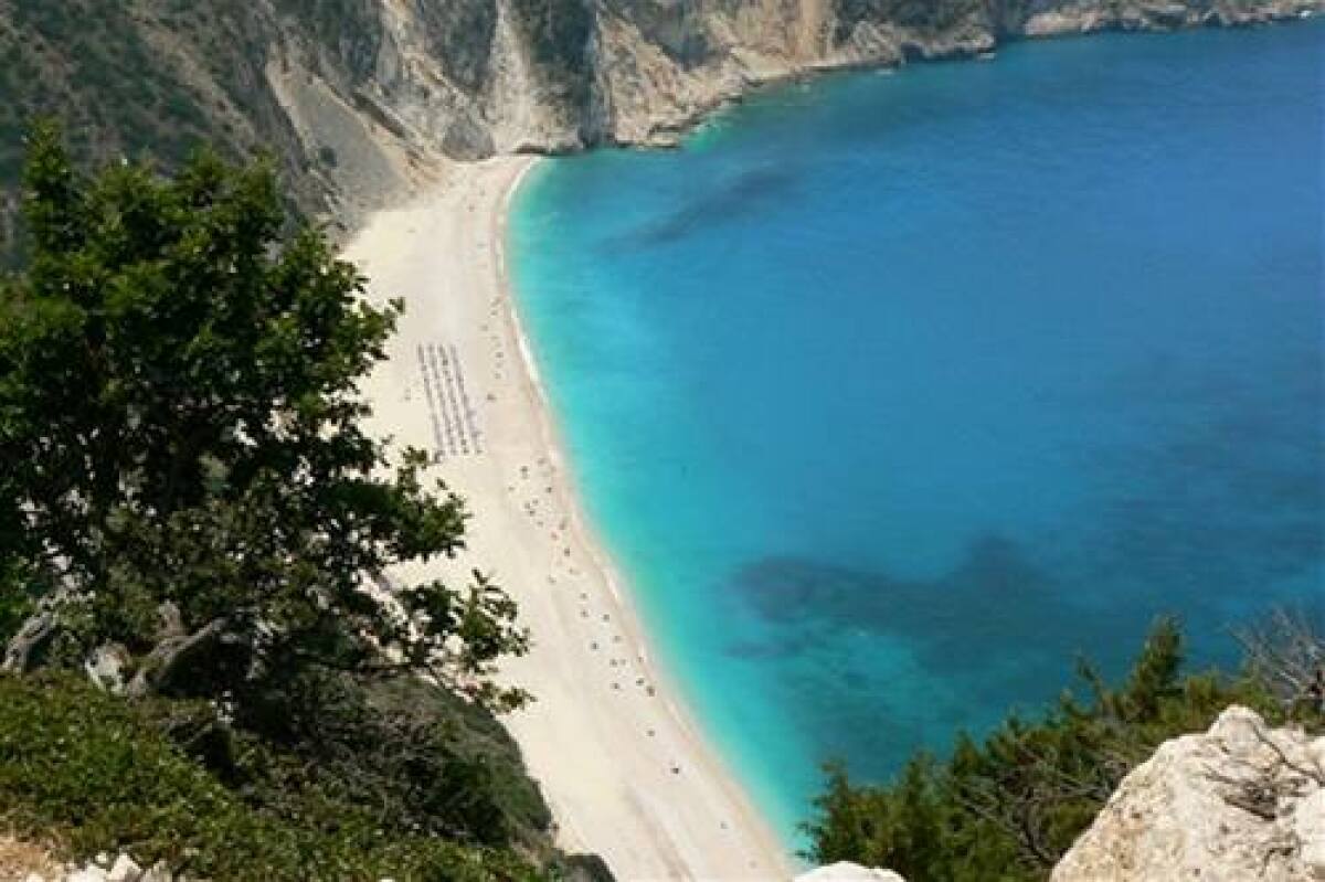 Grécko, Myrtos, Pláž, More, Dovolenka