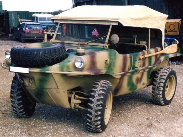 Nemecký Schwimmwagen slúžil v nemeckej armáde.