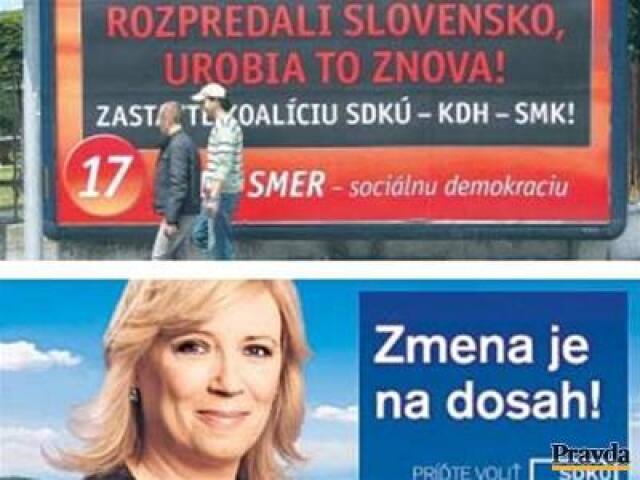 SDKÚ, Smer, Bilbord