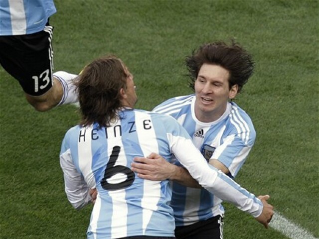 Gabriel Heinze, Lionel Messi