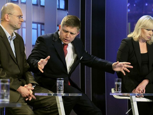 Sulík, Fico, Radičová, diskusia
