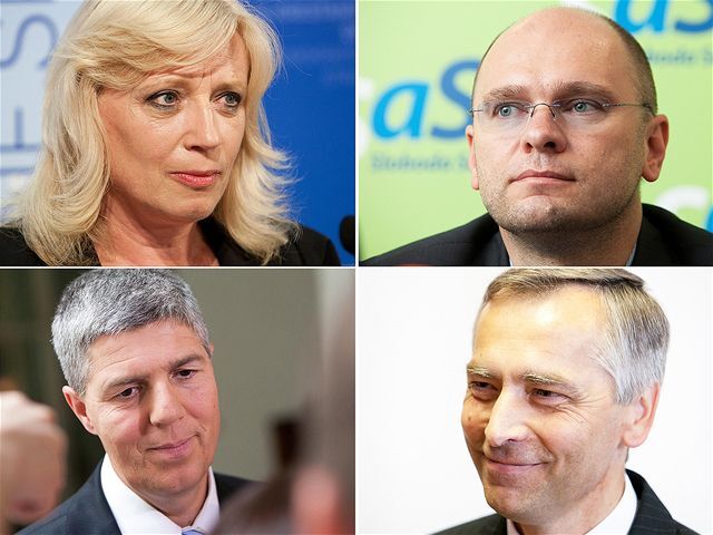 Radičová, Sulík, Bugár, Figeľ