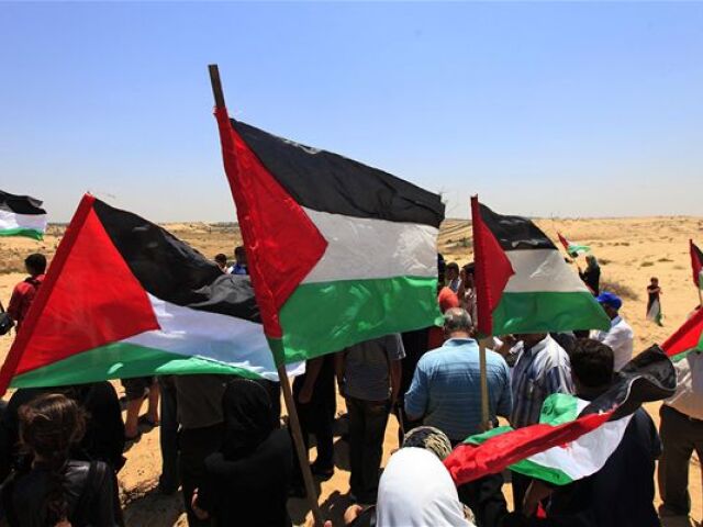 Palestína, vlajka, zástava