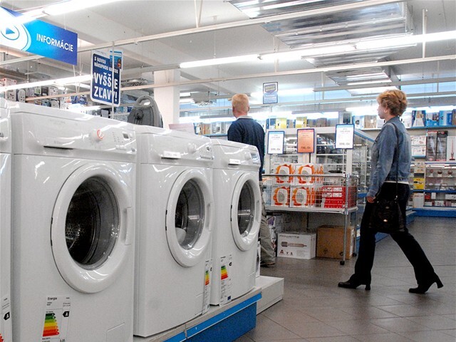 práčka, elektronika, predajňa, obchod, nákup