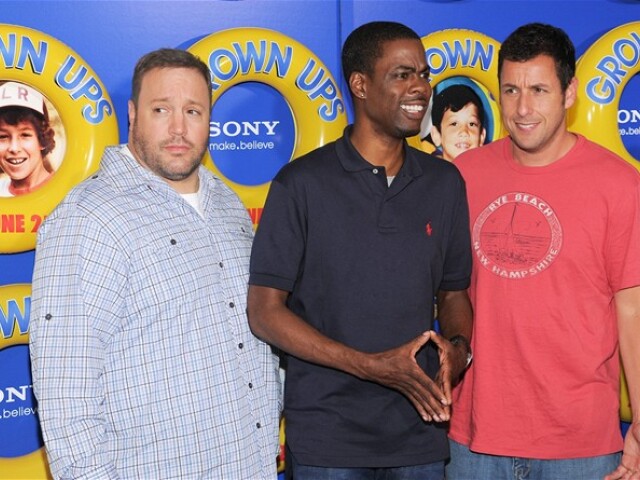 Zľava: Kevin James, Chris Rock a Adam Sandler