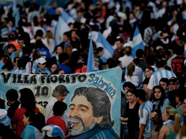 Argentína fanúšikovia Maradona