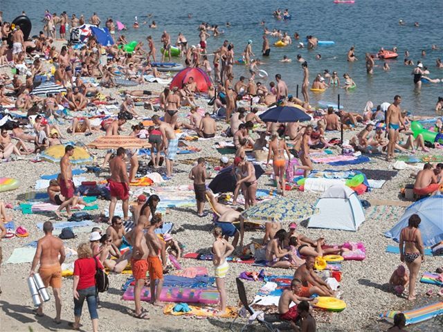 Počasie, Leto, horúčavy, voda, jazero, kúpanie, Košariská