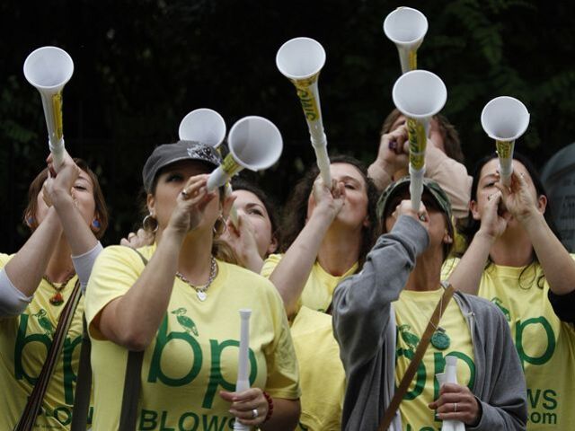 protest proti British Petroleum v Londýne