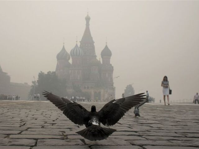 oheň, smog, dym, Moskva