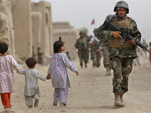 afganistan, vojak, vojna, deti