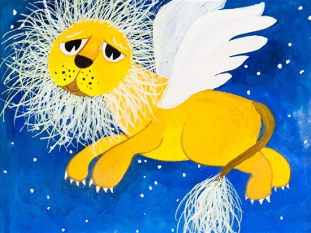 Lev je ilustrácia z roku 1979 určená pre detský časopis Świerszczyk.