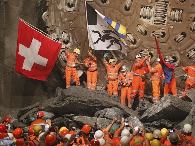Švajčiarsko, tunel