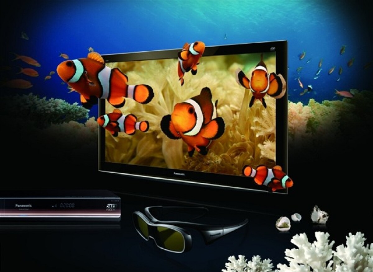 Panasonic 3D efekt, ryba, akvárium, tretí rozmer, sledovanie TV