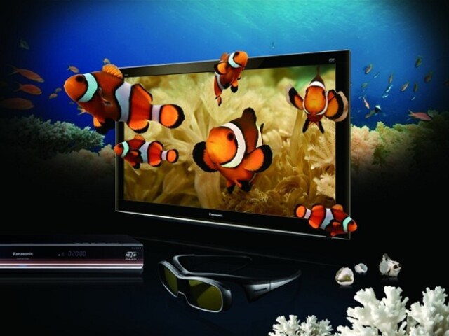 Panasonic 3D efekt, ryba, akvárium, tretí rozmer, sledovanie TV