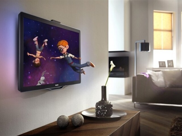 Philips 3D TV, televízia, televízny prijímač, sledovanie TV, vysielanie, helikoptéra, domáca zábava