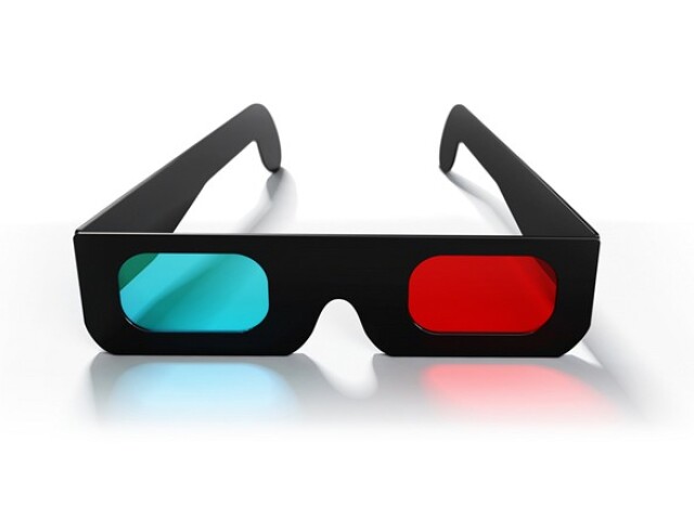 3D okuliare, farebný filter, kino, tretí rozmer