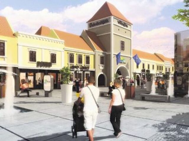 Outlet pri Senci - vizualizácia.