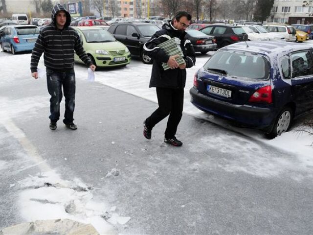 Košice, sneh