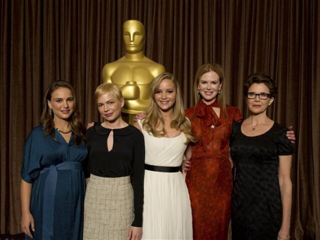 Zľava: Natalie Portman, Michelle Williams, Jennifer Lawrence, Nicole Kidman a Annette Bening