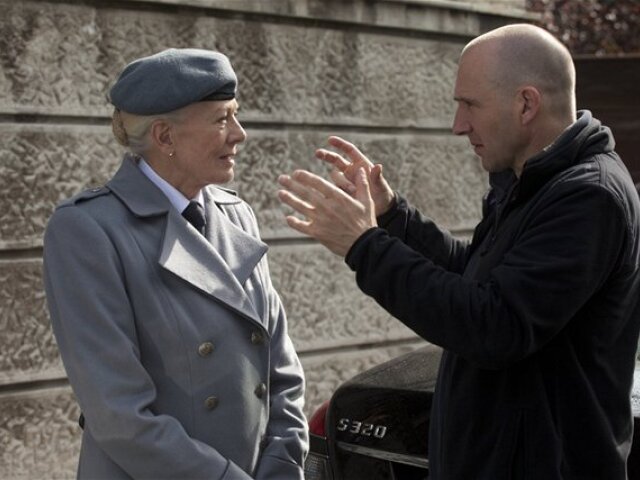 Vanessa Redgrave a Ralph Fiennes pri nakrúcaní filmu Coriolanus, ktorý sa v Berlíne uchádza o Zlatého medveďa.