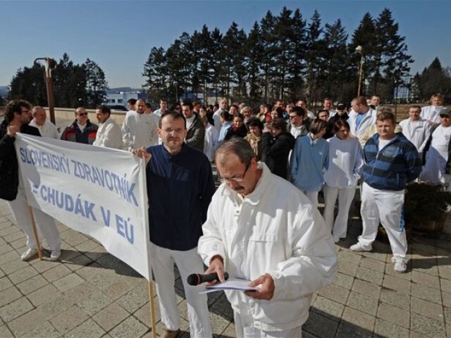 protest, lekári
