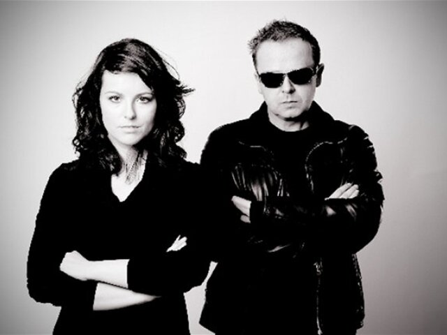 Katka Knechtová s Christianom Eignerom, bubeníkom Depeche Mode.