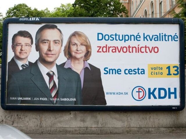KDH, Figeľ, Uhliarik, Sabolová
