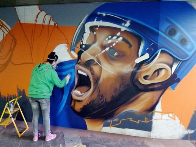 grafit, grafity, Trnavské mýto, podchod