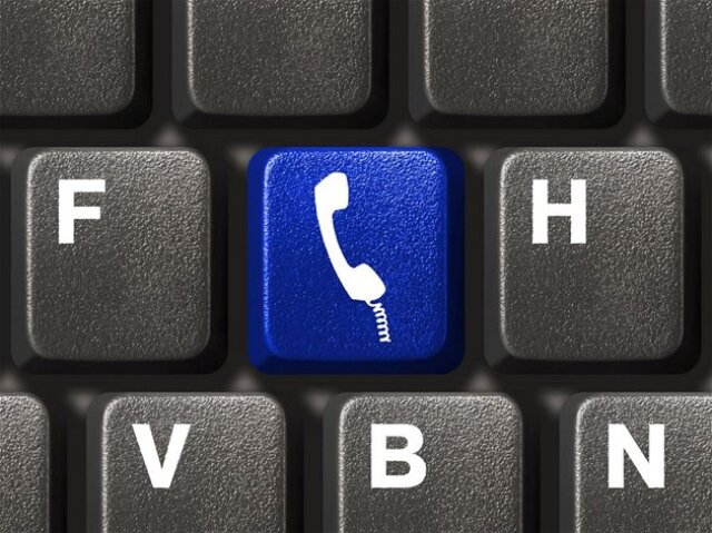 slúchadlo, klávesnica, skype, telefonovanie, chat, VoIP, hovor