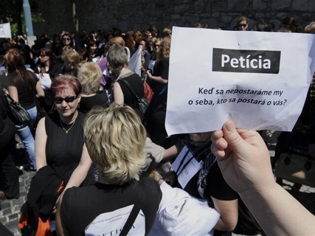 Zdravotné sestry, petícia, protest 