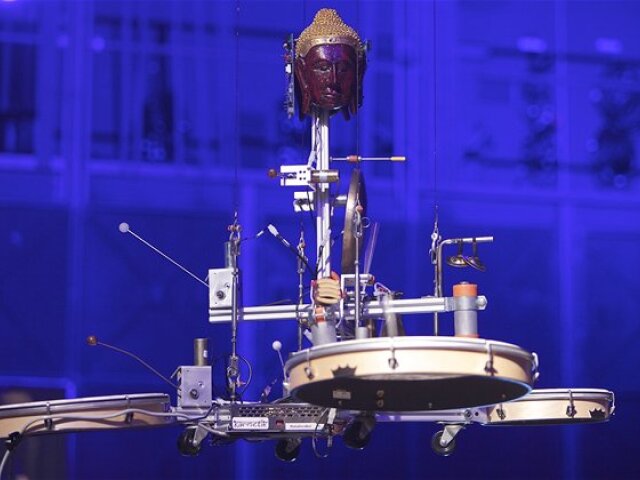 robot, hudba, hudobné nástroje, orchester