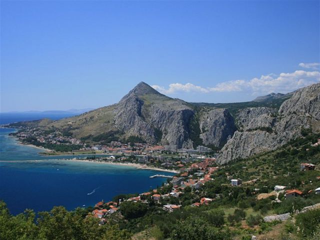 Omiš, Chorvátsko, more