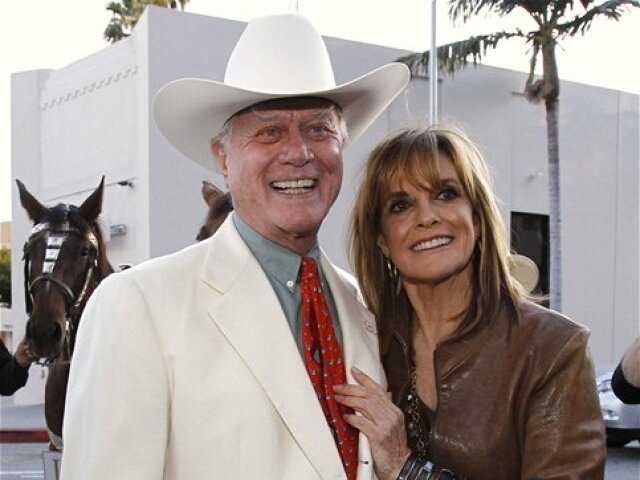 Linda Gray, Larry Hagman 