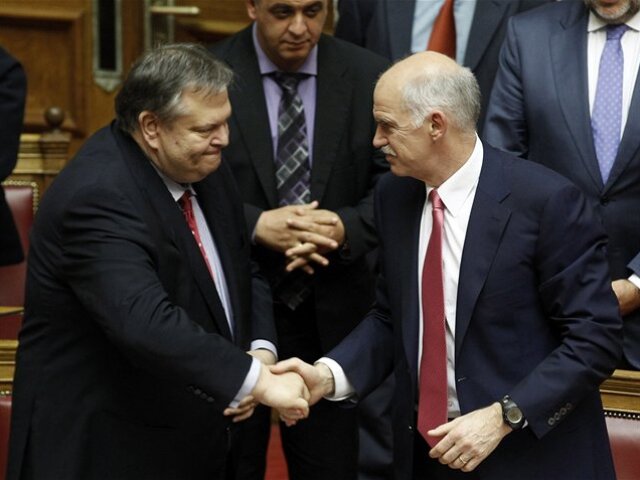 Evangelos Venizelos, Jorgos Papandreu 