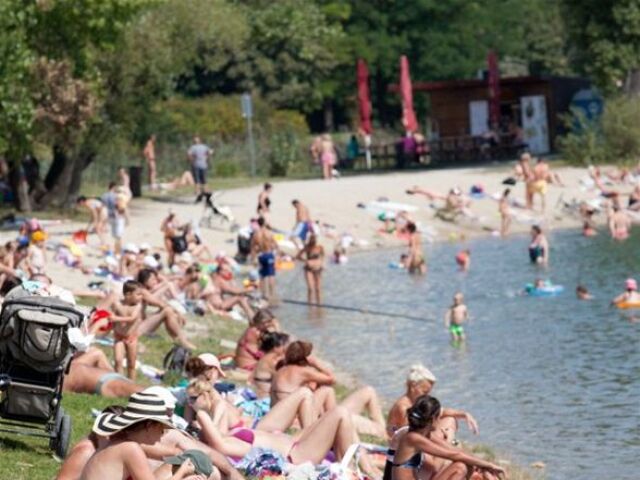 kúpalisko, počasie, leto, horúčava