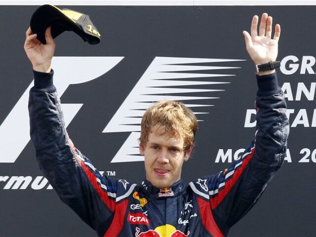 Monza Vettel pódium