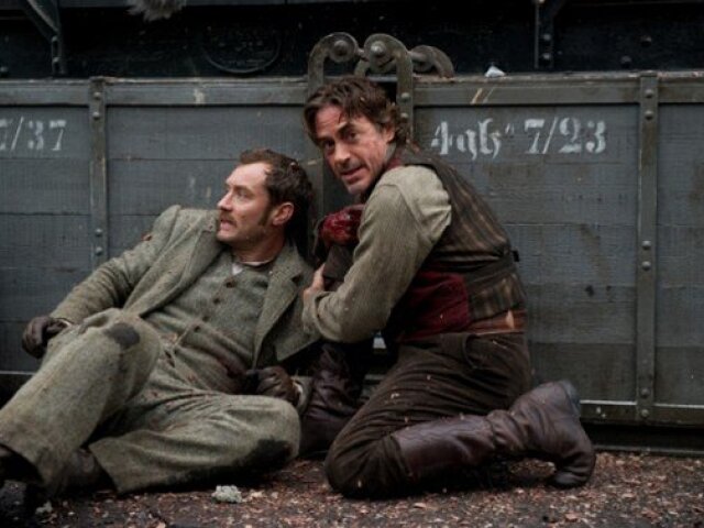 Jude Law (vľavo) a Robert Downey Jr.