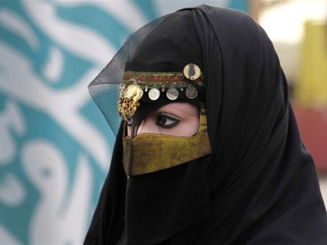 moslimka, Saudská Arábia, burka 