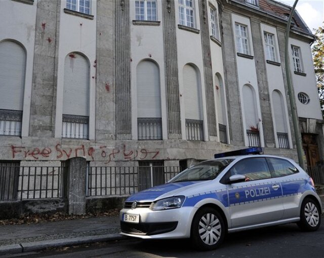 polícia, sýrske veľvyslanectvo, berlín