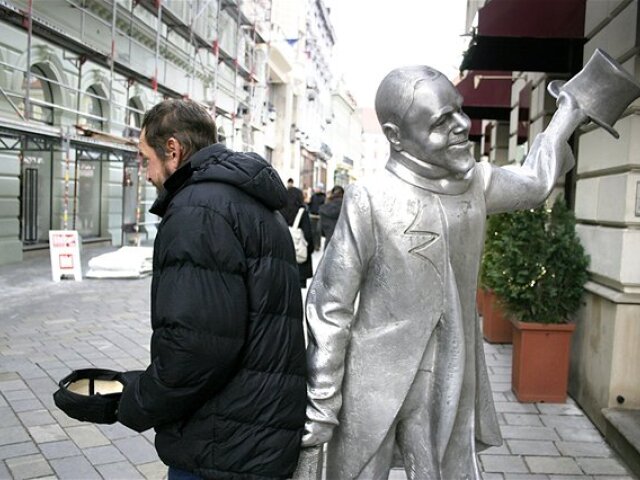 bezdomovec, žobranie 