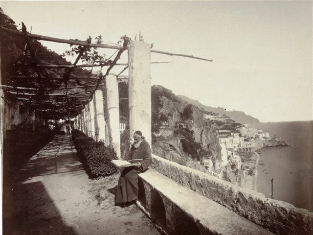 Achille Mauri: Amalfi z kláštora kapucínov